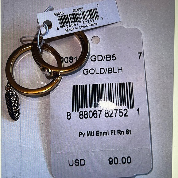 Coach Ring & Dreamcatcher Earrings  Gold -tone NWT - Picture 4 of 7